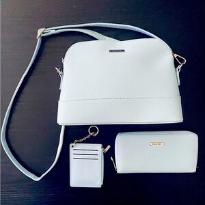 YANI J’ADORE-THREE PIECE PURSE SET-LIGHT BLUE COLOR